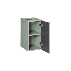 Meuble de rangement salle de bain ELVINA 1 porte H57 cm Vert sauge pastel Suspendu