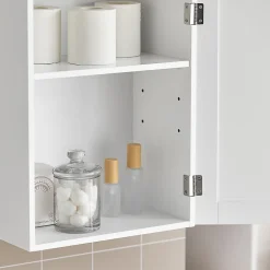 Meuble de Rangementde Salle de Bain Armoire Suspendue, BZR19-W, SoBuy
