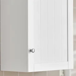 Meuble de Rangementde Salle de Bain Armoire Suspendue, BZR19-W, SoBuy