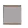 Meuble de salle de bain - Miroir mural avec tablette en mélaminé de couleur chêne. L-H-P : 65-70-4 cm