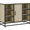 Meuble de salle de bain avec lavabo Chêne Sonoma 80 x 33 x 60 cm Bois d'ingénierie vidaXL