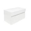 Meuble de salle de bain avec lavabo SAT Evolution 78x30x44,8 cm blanc mat (SATEVO80WMU2)