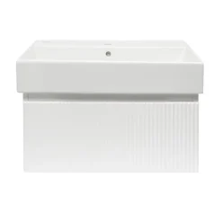 Meuble de salle de bain avec lavabo SAT Evolution 78x30x44,8 cm blanc mat (SATEVO80WMU2)