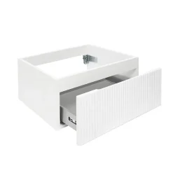 Meuble de salle de bain avec lavabo SAT Evolution 78x30x44,8 cm blanc mat (SATEVO80WMU2)