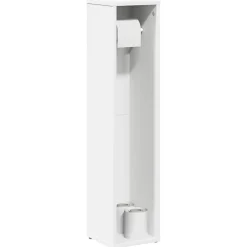 Meuble de salle de bain avec porte-rouleau blanc 20,5x20x90 cm vidaXL