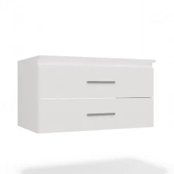 Meuble de salle de bain, blanc, 80 x 45 x 50 cm