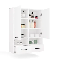 Meuble de salle de bain, blanc, 66 x 67 x 30 cm