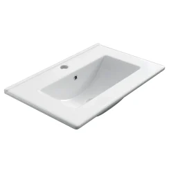 Meuble de salle de bain 60cm simple vasque - 3 tiroirs - nebraska (bois clair) - MAYOR