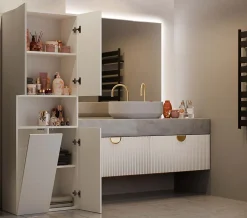 Meuble de salle de bain, cachemire, 60 x 30 x 174 cm