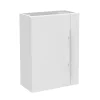 Meuble de salle de bain 44cm avec 2 compartiments, suspendu, blanc