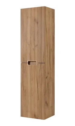 Meuble de salle de bain, chêne Craft, 35 x 136 x 27 cm