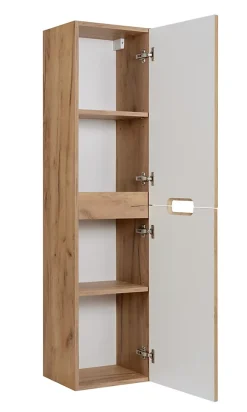 Meuble de salle de bain, chêne Craft, 35 x 136 x 27 cm