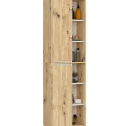 Meuble de salle de bain, chêne artisanal/cachemire, 50 x 170 x 30 cm