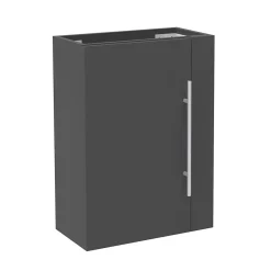 Meuble de salle de bain 44cm avec 2 compartiments, suspendu, Anthracite