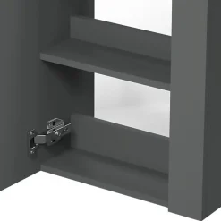 Meuble de salle de bain 44cm avec 2 compartiments, suspendu, Anthracite