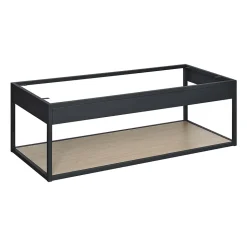 Meuble de salle de bain en métal et bois avec plan 120cm WILL
