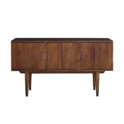 Meuble de salle de bain en mindi massif 135 cm