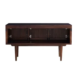 Meuble de salle de bain en mindi massif 135 cm