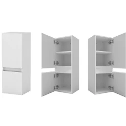 Meuble de salle de bain mural, 30x30x83 cm, colonne blanche, AICA SANITAIRE