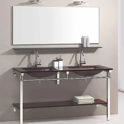 Meuble de salle de bain marron Aïda - Marron