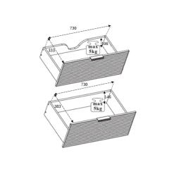 Meuble de salle de bain, Noir Mat, 80 x 57 x 46 cm