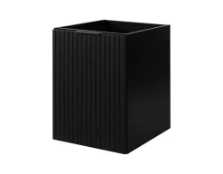 Meuble de salle de bain, Noir + poignée noire, 40 x 57 x 46 cm