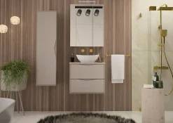 Meuble de salle de bain sous vasque suspendu DELCA cachemire 60 cm