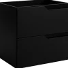 Meuble de salle de bain suspendu sous vasque MODERN noir 60 cm