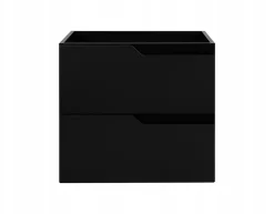 Meuble de salle de bain suspendu sous vasque MODERN noir 60 cm