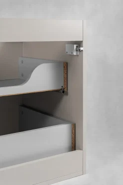 Meuble de salle de bain suspendu sous vasque MODERN cachemire 80 cm
