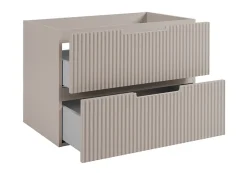 Meuble de salle de bain suspendu sous vasque VENA cachemire 80 cm