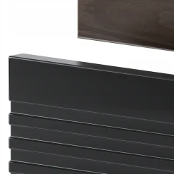 Meuble de salle de bain sous vasque suspendu AVELLA noyer et noir 60 cm