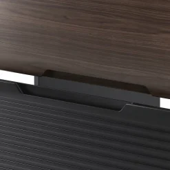 Meuble de salle de bain sous vasque suspendu AVELLA noyer et noir 60 cm