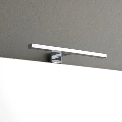 Meuble De Salle De Bain Suspendu 60Cm 2 Tiroirs Blanc, Lavabo En Résine Et Miroir 60X70 - Manhattan