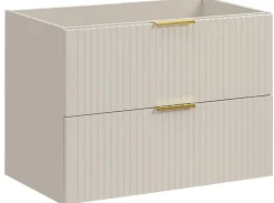 Meuble de salle de bain suspendu sous lavabo ADEL CACHEMIRE 80 cm