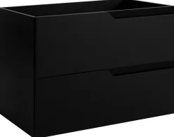 Meuble de salle de bain suspendu sous vasque MODERN noir 80 cm