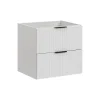 Meuble de salle de bain suspendu sous lavabo ADEL BLANC 60 cm