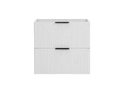 Meuble de salle de bain suspendu sous lavabo ADEL BLANC 60 cm