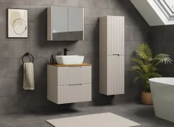 Meuble de salle de bain suspendu sous vasque VENA cachmire 60 cm