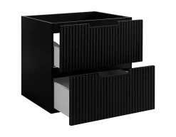 Meuble de salle de bain suspendu sous vasque VENA noir 60 cm