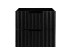 Meuble de salle de bain suspendu sous vasque VENA noir 60 cm