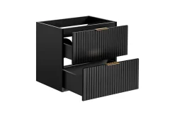 Meuble de salle de bain suspendu sous lavabo ADEL NOIR 60 cm