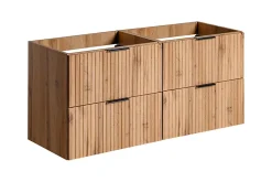 Meuble de salle de bain suspendu sous double vasque ADEL CHÊNE 120 cm