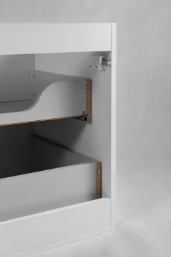 Meuble de salle de bain suspendu sous vasque VENA blanc 60 cm