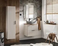Meuble de salle de bain suspendu sous lavabo ADEL CACHEMIRE 60 cm
