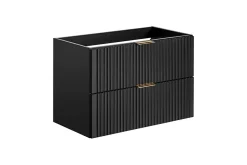 Meuble de salle de bain suspendu sous lavabo ADEL NOIR 80 cm