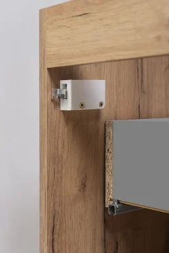 Meuble de salle de bain suspendu sous vasque VENA chêne 80 cm