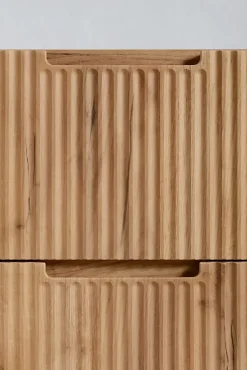 Meuble de salle de bain suspendu sous vasque VENA chêne 80 cm