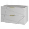 Meuble de salle de bain sous vasque suspendu RADOM 80 cm blanc mat