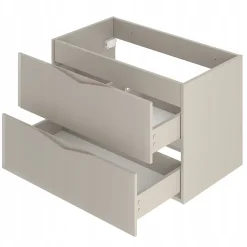 Meuble de salle de bain sous vasque suspendu DELCA cachemire 80 cm